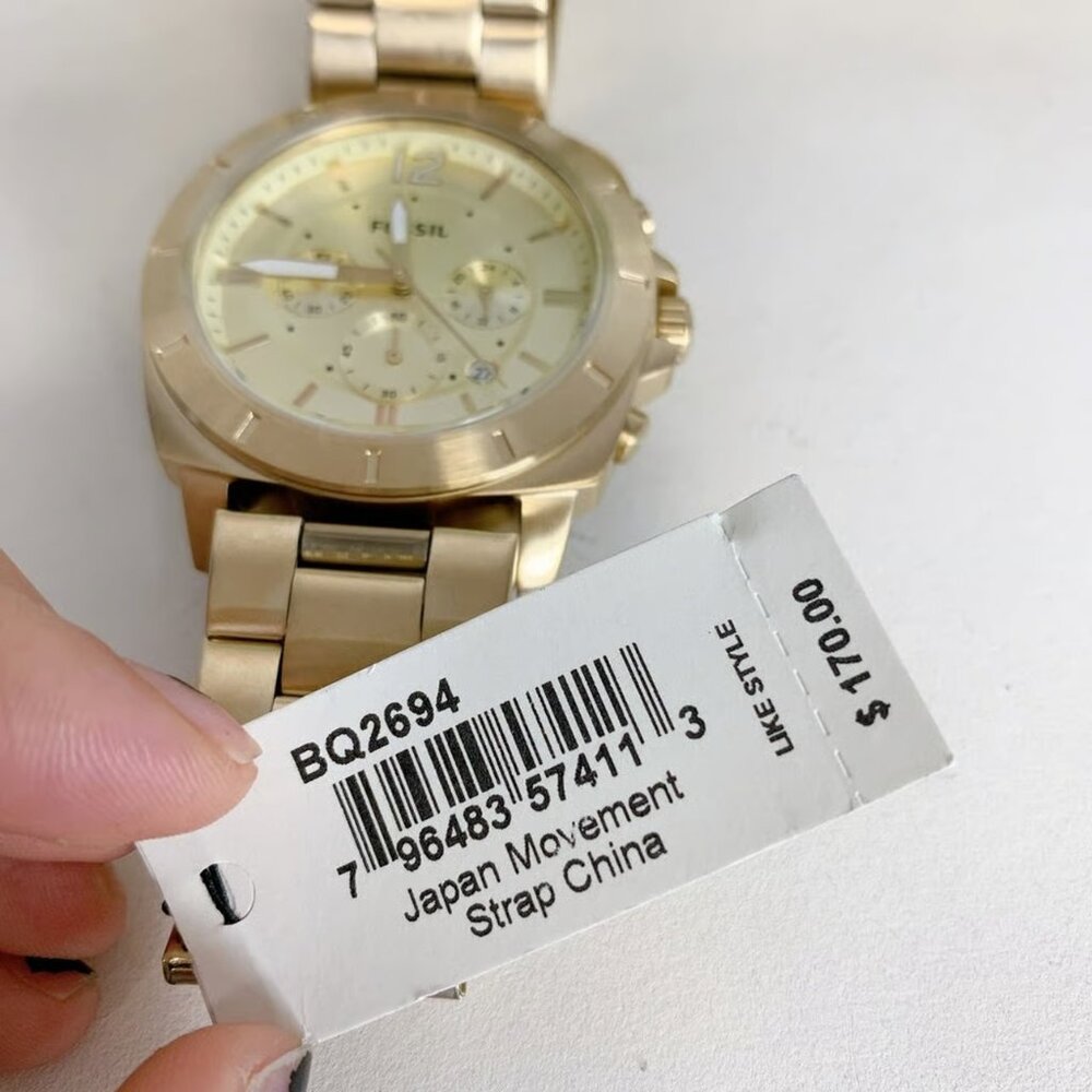 Fossil BQ2694 Privateer Sport Chronograph Gold-Tone Stainless Steel Watch - Picture 2 of 5